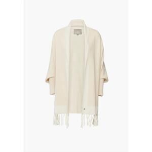 NEW SOIA&KYO women's miku fringe scarfigan in sand-ivory